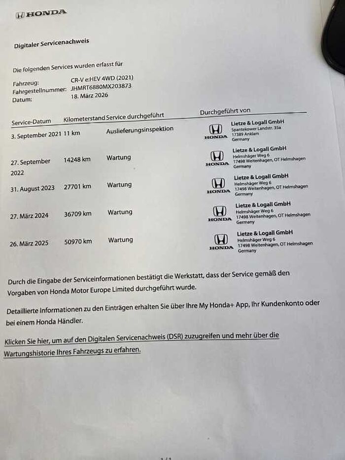Honda CR-V Hybrid 2.0 i-MMD 4WD Executive